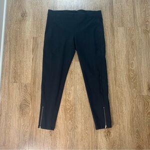 J. Crew Black Ponte Ankle Pants size Large